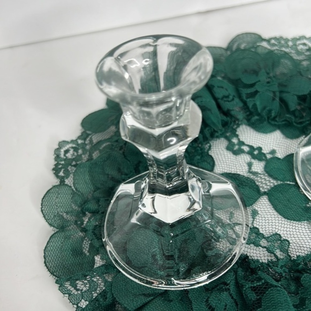 CANDLE HOLDERS, GLASS - Picture 3 of 17